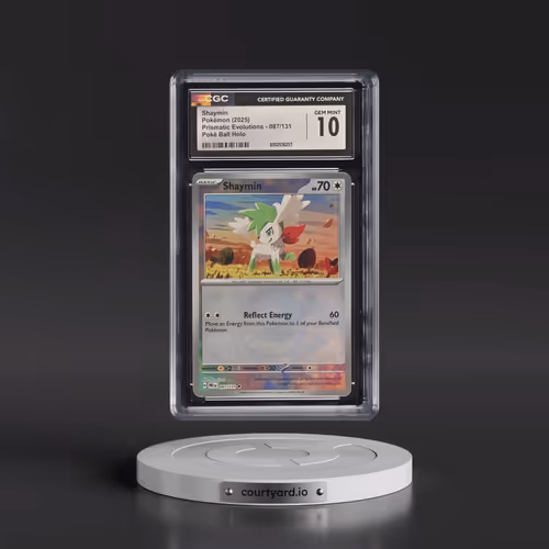 2025 Pokémon Pre EN-Prismatic Evolutions #087 Shaymin - Reverse Holo Poke Ball (CGC 10 GEM MINT)