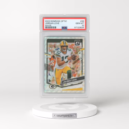 2023 Panini Donruss Optic #68 Jordan Love - Wave (PSA 10 GEM MINT)