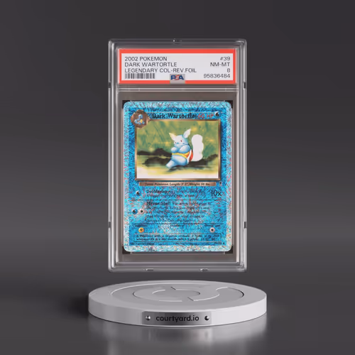 2002 Pokémon Legendary Collection #39 Dark Wartortle - Reverse Foil (PSA 8 NM-MT)