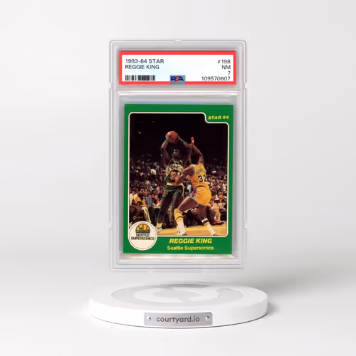 1983-84 Star #198 Reggie King (PSA 7 NM)