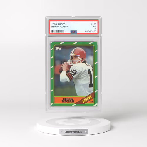 1986 Topps #187 Bernie Kosar (PSA 7 NM)