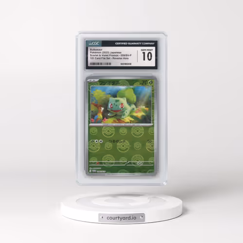 2022 Scarlet & Violet Promos #059/SV-P Bulbasaur - Reverse Holo 151 Card File Set Poké Ball (CGC 10