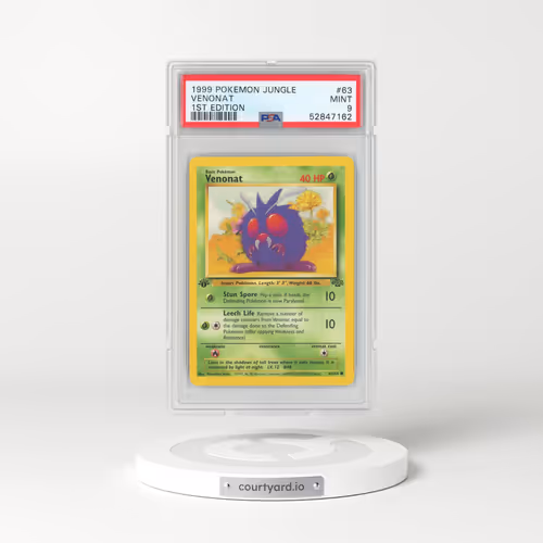 1999 Jungle #63 Venonat - 1st Edition (PSA 9 MINT)