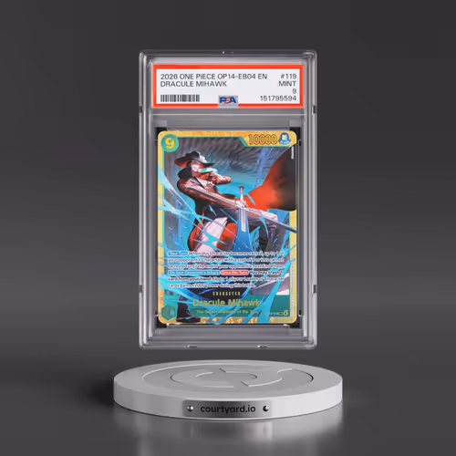 2026 One Piece OP14-EB04-the Azure Sea's Seven #119 Dracule Mihawk (PSA 9 MINT)