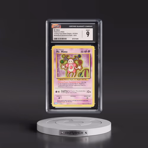 2023 Pokémon Clb-Trading Card Game Classic Blastoise & Suicune EX Deck #013 Mr. Mime (CGC 9 MINT)