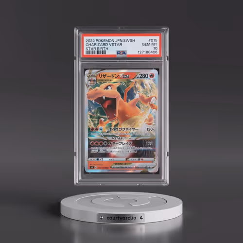 2022 Pokémon Sword & Shield Star Birth #015 Charizard Vstar (PSA 10 GEM MINT)