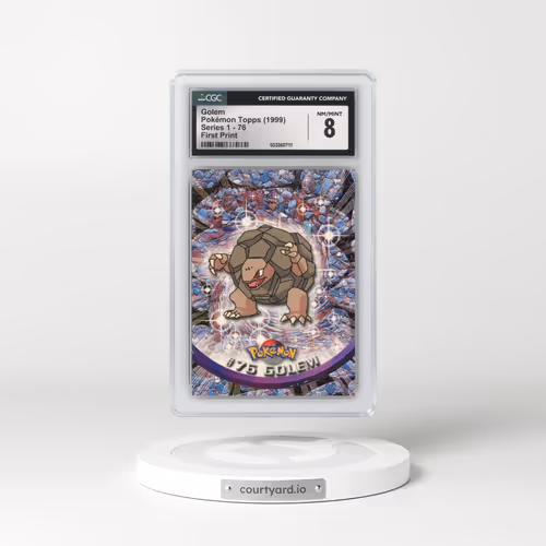 1999 Series 1 (Oval Nintendo Seal) #76 Golem - First Print (Blue Topps Logo) (CGC 8 NM-MT)