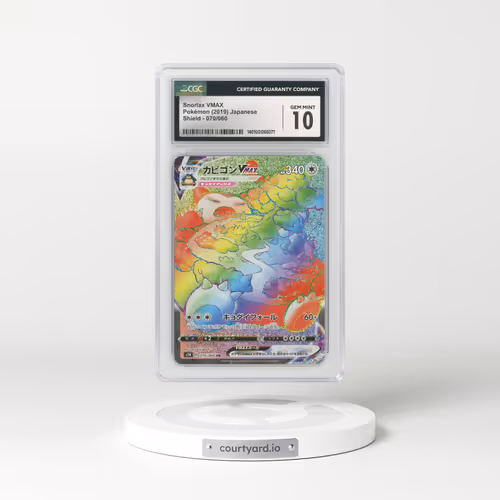 2019 Japanese Shield #70 Snorlax VMAX - Full Art Holo (CGC 10 GEM MINT)