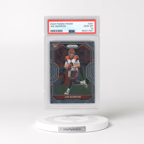 2020 Panini Prizm #307 Joe Burrow (PSA 10 GEM MINT)