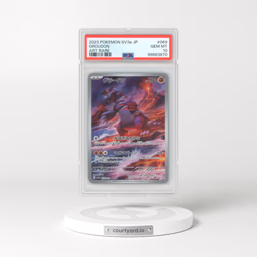 2023 Pokémon Sv3a-Raging Surf #069 Groudon - Art Rare (PSA 10 GEM MINT)