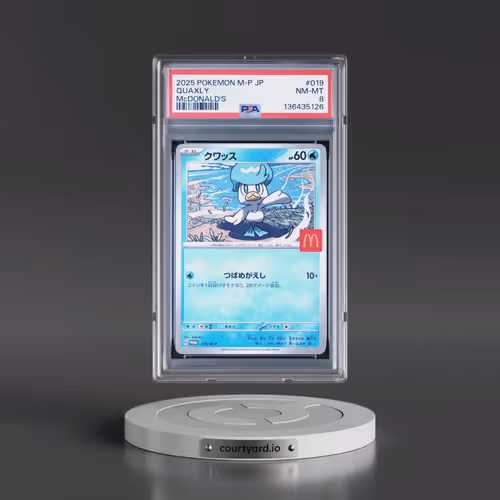 2025 Pokémon M-P Promo #019 Quaxly - McDonald's (PSA 8 NM-MT)
