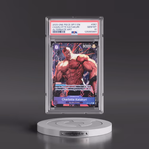 2025 One Piece OP11-A Fist of Divine Speed #067 Charlotte Katakuri - Alternate Art (PSA 10 GEM MINT)