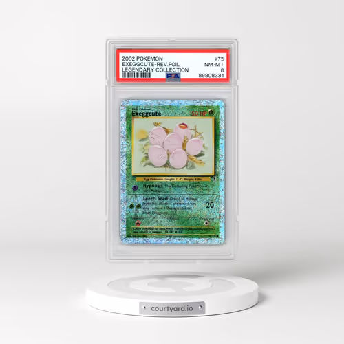 2002 Pokémon Legendary Collection #75 Exeggcute - Reverse Foil (PSA 8 NM-MT)