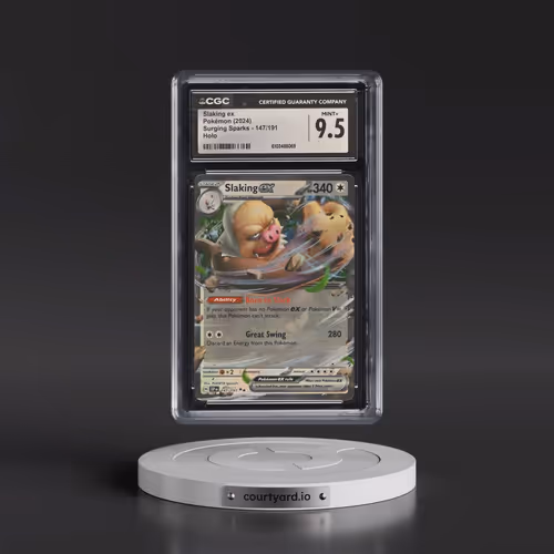 2024 Pokémon Ssp EN-Surging Sparks #147 Slaking EX - Holo (CGC 9.5 MINT+)