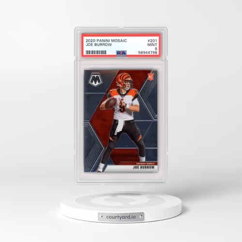 2020 Panini Mosaic #201 Joe Burrow (PSA 9 MINT)