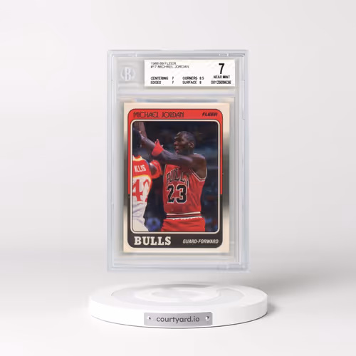 1988 Fleer #17 Michael Jordan (BGS 7 NM)