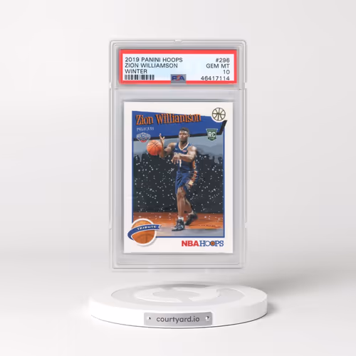 2019 Panini Hoops #296 Zion Williamson - Winter (PSA 10 GEM MINT)
