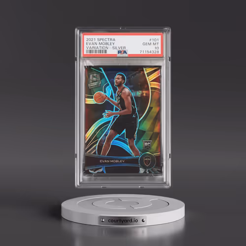 2021 Panini Spectra #101 Evan Mobley - Variation-Silver (PSA 10 GEM MINT)