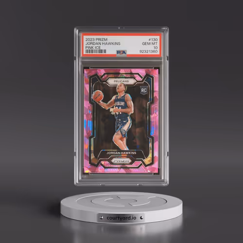 2023 Panini Prizm #130 Jordan Hawkins - Pink Ice (PSA 10 GEM MINT)