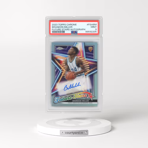 2023 Topps Chrome Future Stars Autographs #FSABM Brandon Miller (PSA 9 MINT)