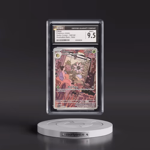2024 Pokémon Scr EN-Stellar Crown #145 Lileep - Illustration Rare (CGC 9.5 MINT+)