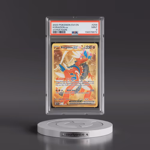 2023 Pokémon Svi EN-Scarlet & Violet #254 Koraidon EX - Holo Hyper Rare (PSA 9 MINT)