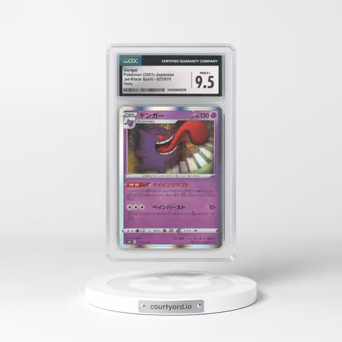2021 Jet-Black Spirit #027/070 Gengar - Holo (CGC 9.5 MINT+)