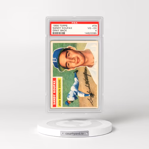 1956 Topps #79 Sandy Koufax - Gray Back (PSA 4 VG-EX)