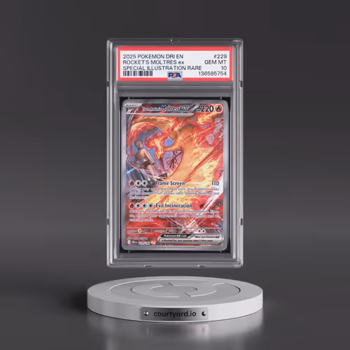 2025 Pokémon Dri EN-Destined Rivals #229 Team Rocket's Moltres EX - Holo Special Illustration Rare (