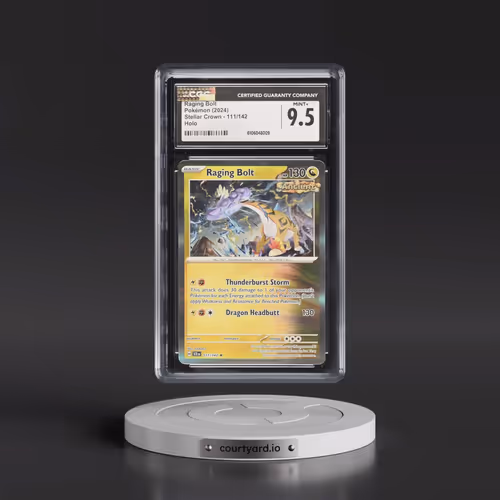 2024 Pokémon Scr EN-Stellar Crown #111 Raging Bolt (CGC 9.5 MINT+)