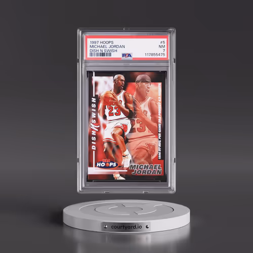 1997 Hoops Dish N Swish #5 Michael Jordan (PSA 7 NM)