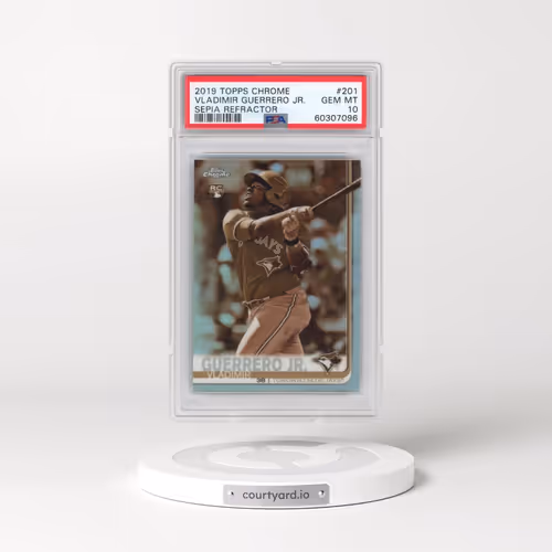 2019 Topps Chrome #201 Vladimir Guerrero Jr. - Sepia Refractor (PSA 10 GEM MINT)