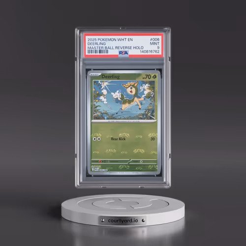 2025 Pokémon Wht EN-White Flare #006 Deerling - Reverse Holo Master Ball (PSA 9 MINT)