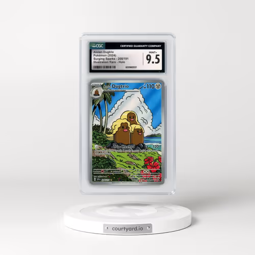 2024 Surging Sparks - SSP EN #208/191 Alolan Dugtrio - Illustration Rare Holo (CGC 9.5 MINT+)