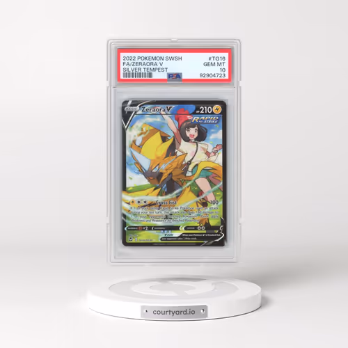2022 Pokémon Sword & Shield Silver Tempest #TG16 Zeraora V - Holo Full Art (PSA 10 GEM MINT)