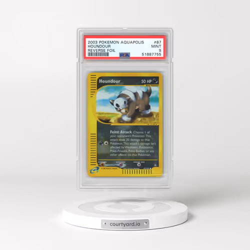 2003 Pokémon Aquapolis #87 Houndour - Reverse Foil (PSA 9 MINT)