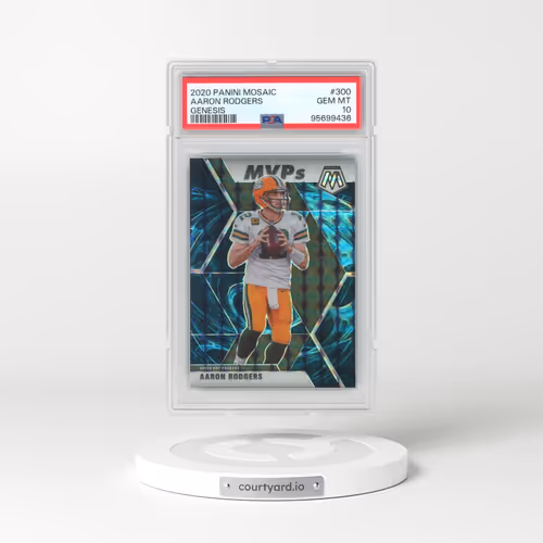 2020 Panini Mosaic #300 Aaron Rodgers - Genesis (PSA 10 GEM MINT)