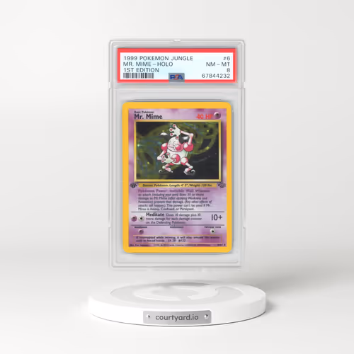 1999 Jungle #6 Mr. Mime - 1st Edition Holo (PSA 8 NM-MT)