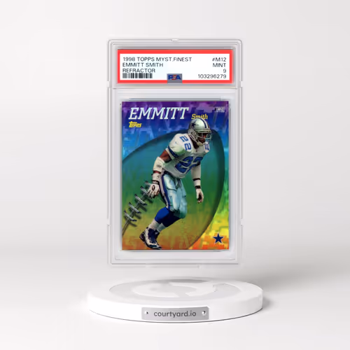 1998 Topps Mystery Finest #M12 Emmitt Smith - Refractor (PSA 9 MINT)