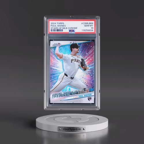 2024 Topps Stars of MLB Chrome #CSMLB64 Paul Skenes - Update (PSA 10 GEM MINT)