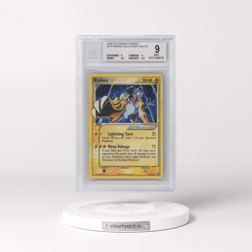 2005 EX Unseen Forces #114 Raikou ☆ - Holo (BGS 9 MINT)
