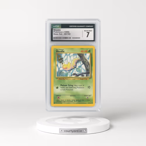 1999 Base Set #69 Weedle (CGC 7 NM)