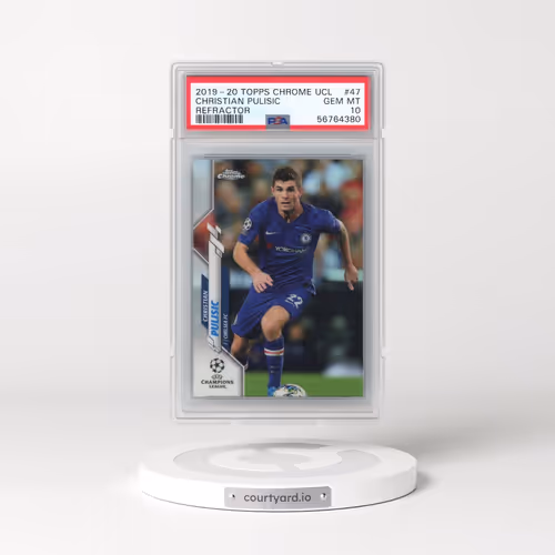 2019 Topps Chrome UEFA Champions League #47 Christian Pulisic - Refractor (PSA 10 GEM MINT)