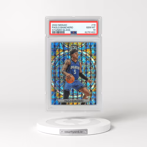 2022 Panini Mosaic Stained Glass #10 Paolo Banchero (PSA 10 GEM MINT)