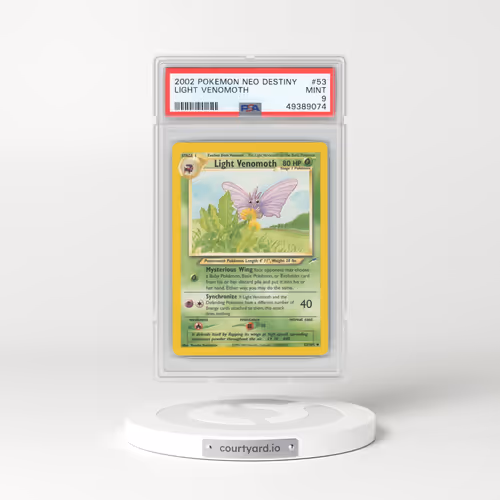 2002 Neo Destiny #53 Light Venomoth (PSA 9 MINT)