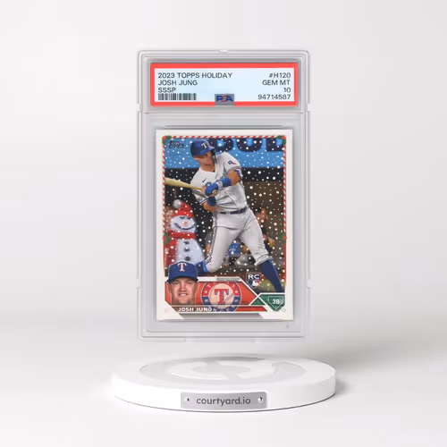 2023 Topps Holiday #H120 Josh Jung - Sssp (PSA 10 GEM MINT)