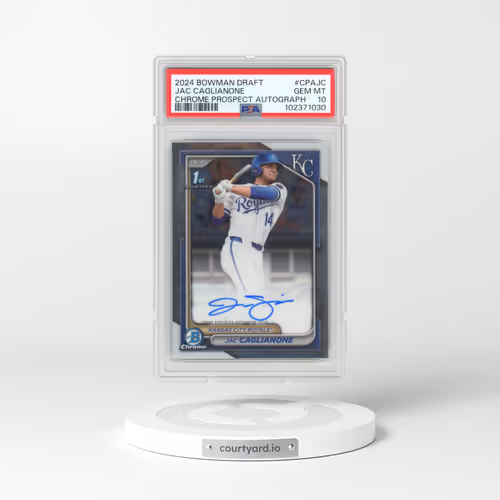 2024 Bowman Draft Chrome Prospect Autographs #CPAJC Jac Caglianone (PSA 10 GEM MINT)