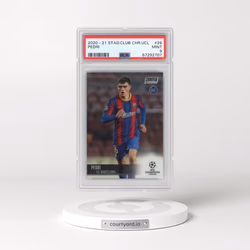 2020 Stadium Club Chrome UEFA Champions League #26 Pedri (PSA 9 MINT)