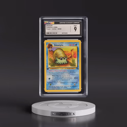 1999 Fossil #52/62 Omanyte - 1st Edition 1st Edition (CGC 9 MINT)