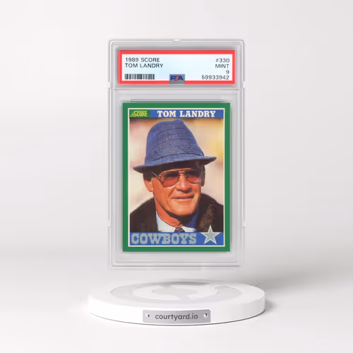 1989 Score #330 Tom Landry (PSA 9 MINT)